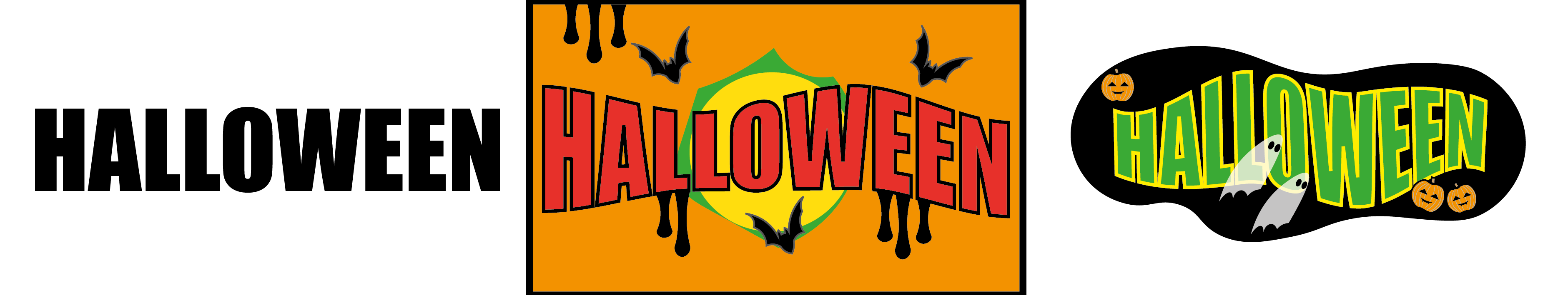 Halloween logos